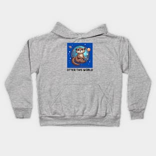 Otter this World | Otter Pun Kids Hoodie